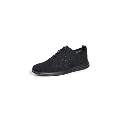 Image of Cole Haan Men&#039;s Original Grand Stitchlite Oxfords, Black, 12 UK