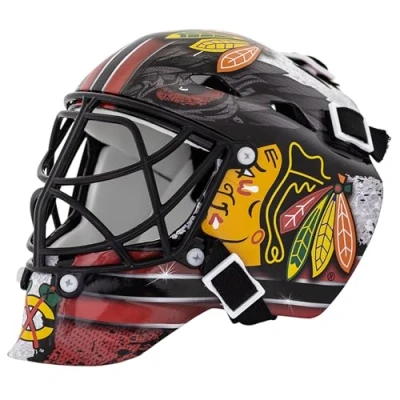 Image of Franklin Sports St. Louis Blues NHL Team Logo Mini Hockey Goalie Mask with Case Collectible Official Logos and Colors