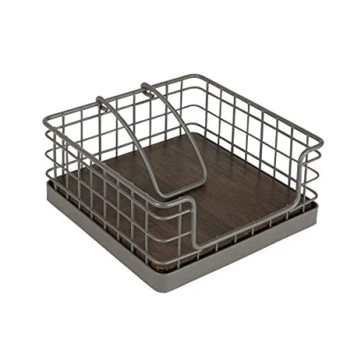 Image of Spectrum Diversified A10076 Vintage Weighted Napkin Holder, Steel, Industrial Gray