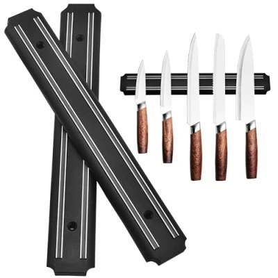 Image of magnet kitchen knives wall 2pcs 33cm holder knife for on magnetic