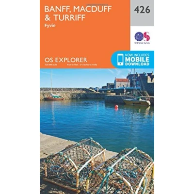 Image of Explorer 426 Banff, Macduff &amp; Turriff Map With Digital Version