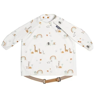Image of BIBaDO Long Sleeve Baby Bibs Babies &amp; Toddlers 6 36 Months Coverall Led Weaning Bib Easy Wipe, Soft Waterproof
