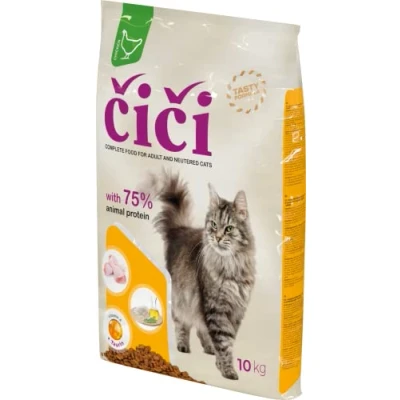 Image of CiCi Complete Dry Cat Food For Adult and Neutered Cats with Poultry 10 kg