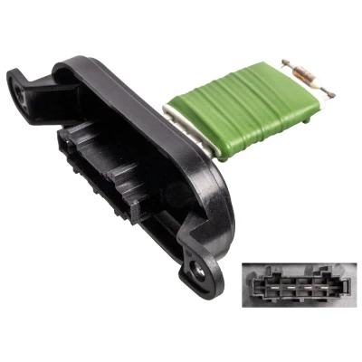 Image of 7E0959263, 7E0959263A, 7E0959263C Resistor, interior blower FEBI BILSTEIN 176299 VOLKSWAGEN: Transporter 5, 5 Bus