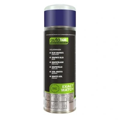 Image of Autotek Professional Exact Match Car Spray Paint, Volkswagen Blue Graphite Pearl Aerosol 300 ml