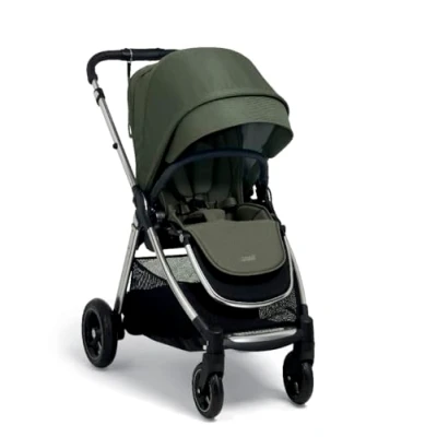 Image of Mamas &amp; Papas Flip XT3, Compact Pushchair, Stroller, Pram, One Handed Fold, Slim Frame, Lie Flat Seat, Large Hood, Newborn to 4 Years, Juniper