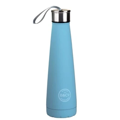 Image of B&amp;Co 450ml Conical Thermal Bottle Flask Duck Egg Blue