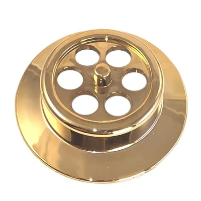 Image of Mcalpine BATHGRID GP Bath Overflow Grid Gold Plated