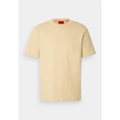 Image of HUGO Dapolino Basic Tshirt, Men&#039;s, Size: Medium, Beige