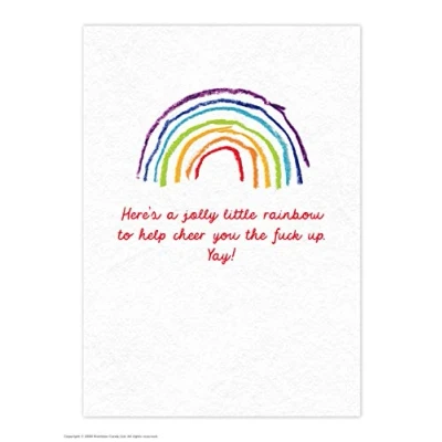 Image of Funny Rude Humorous &#039;Cheer The F*ck Up&#039; Isolation Postcard Sold by Brainbox Candy