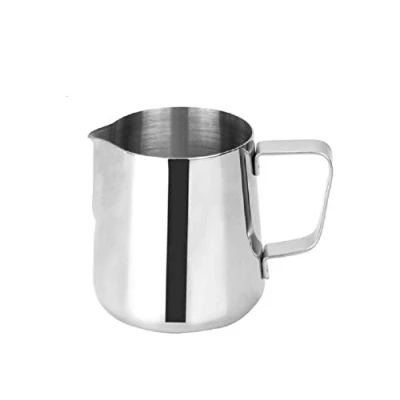Image of Uhat Milk Jug 350ml/600ml Handheld Coffee Frothing Pitcher Cup Stainless Steel Jugs with Latte Art Pen for Barista Cappuccino Espresso Making (600ml (21oz))