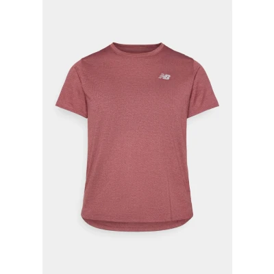Image of New Balance Athletics Sports Tshirt, Women&#039;s, Size: Large, Burgundy heather