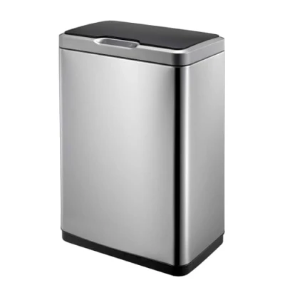 Image of EKO Mirage Sensor Bin 45L, Metal, Matt S/S, 27 x 46 65.5 cm