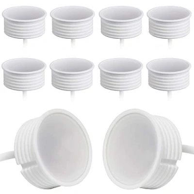 Image of YanFeiYit 10x LED Spot Module 240V 5 Watt Diameter 50mm Ceramic Housing Dimmable for Recessed Spotlights 22mm Flat, MR16/GU10 Replacement, Warm White 3000K