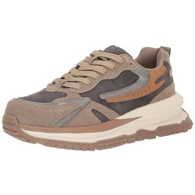 Image of Blowfish Malibu Women&#039;s Leo Sneaker, Earth Fxsuede/Grymicrosuede/Lt, 5 UK