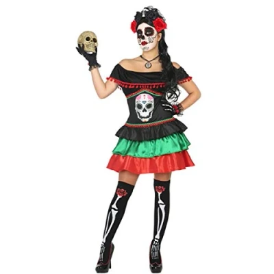 Image of ATOSA 39549 Costume Day of The Dead Woman XXL Multicolour Halloween