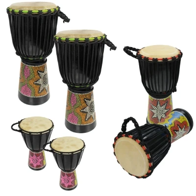 Image of A Star Djembe African Drums 6 Player Set