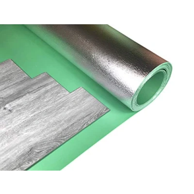 Image of Grandismo® Vinyl Click LVT Flooring Underlay/Underlayment Damp Proof Membrane Installed