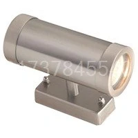 Image of Robus TRALEE 2x35W GU10 Up/Down Wall Light, IP44, Brushed Chrome, Double