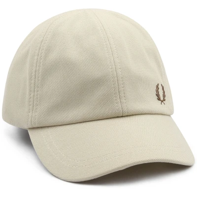 Image of Fred Perry Cap Piqué Ecru Off White Beige