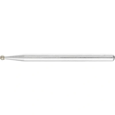 Image of Pferd DKUA2,0/3D126 Diamond Grinding Point Spherical Shape 2x3mm, Silver/Gold, 2 x 3 mm