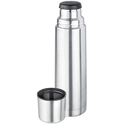 Image of Isosteel VA 9556 0.75 L Vacuum Flask with Screw Cap and Drinking Cup, 18/8 Stainless Steel