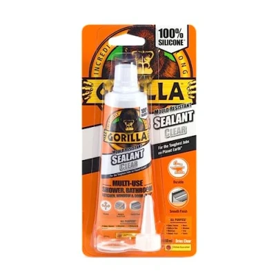 Image of Gorilla Mould Resistant Sealant Clear 80ml
