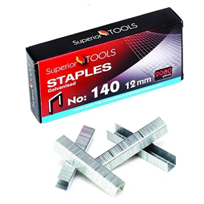 Image of Superior Tools by Seco Galvanised Staples 140/12 (Box of 2000)