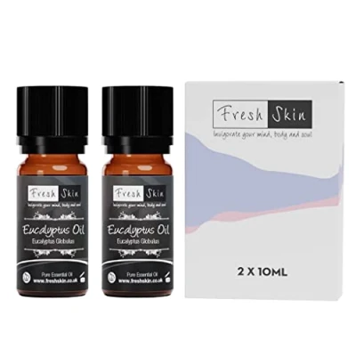 Image of Freshskin Beauty LTD 20ml (2 x 10ml) Eucalyptus Essential Oil 100% Pure &amp; Natural Oils