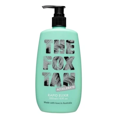 Image of The Fox Tan Rapid Tanning Elixir 300ml/10Fl.oz Natural Accelerator Dark Flawless Skin Australian Made Vegan Cruelty Free