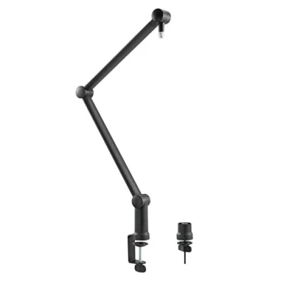 Image of LogiLink AA0127 Professional Microphone Boom with Foldable Scissor Arm for Game Streaming, Podcasts, Broadcasts etc. 360 Rotation and Flexible Angle Adjustment