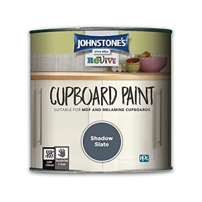 Image of Johnstone&#039;s 431002 Cupboard Paint Shadow Slate 750 ml