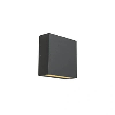 Image of Qazqa Outdoor Wall Lamp I Light Dark Gray IP54 incl. LED Otan 6 Garden Design 2 Aluminium Suitable for