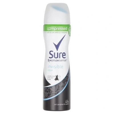 Image of Sure Women Invisible Aqua Anti Perspirant Deodorant 75 ml Pack of 6