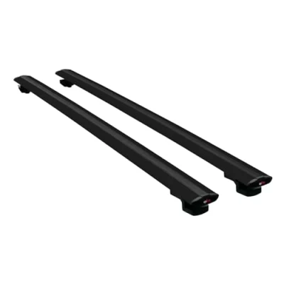 Image of MDAK Compatible with Ford Ranger (P375) 2011 2022 BASIC Model Universal Car Roof Rack Cross Bar Black Aluminium 2 Bars