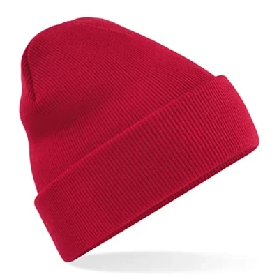 Image of Beechfield B45b Junior Original Cuffed Beanie Classic Red