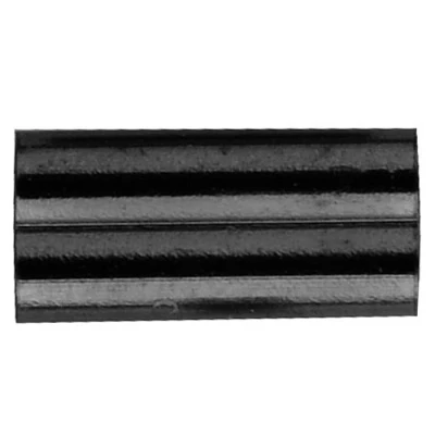 Image of Spro matt black double brass crimp, 17 crimp sleeves for mono leaders, 1.0mm x 2.2mm / 8mm lang