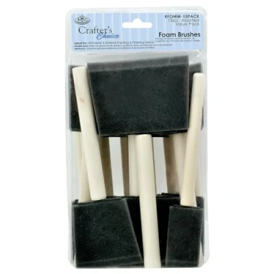 Image of Royal &amp; Langnickel Foam Brushes, Blue, Various