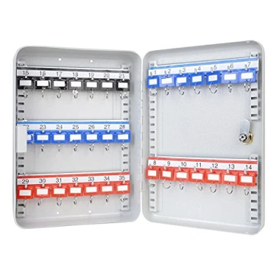 Image of HMF 13035 07 Key Box, 35 Keys 32 x 23 7,5 cm, light gray