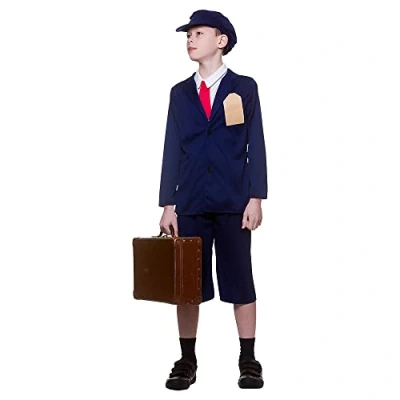 Image of Wicked Costumes Kids WW2 Evacuee Boy Fancy Dress Large (8 10 Years)