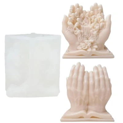 Image of JS MOLD Silicone Candle Mould, 3D Jesus Family Mould Candles, Figure Moulds for Casting, DIY Scented Candle, Home Decoration, Ornaments, Crafts