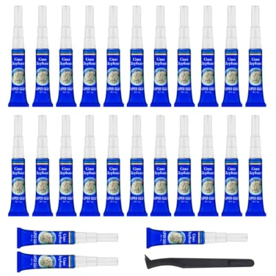 Image of Aquarium Glue, 25Pcs Coral Glue Fish Safety, Quick Drying, Reef for Plants Moss Aquascaping, Water Plant, Moss, Coral, Stone, Wood (25)