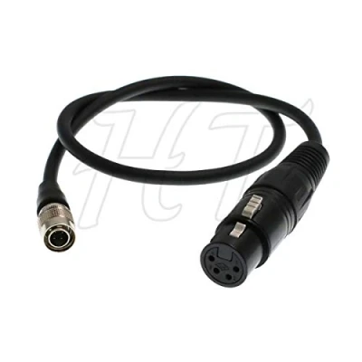 Image of HT Cable DSLR Monitor Power Hirose 4 Pin to XLR for SONY F55 F5 Camera