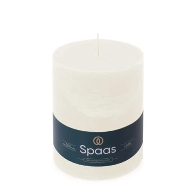 Image of Spaas Rustic Pillar Candle 100/130 mm 95h, White