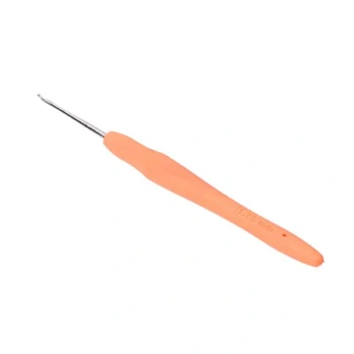 Image of Paopaoldm Metal Knitting Needle Crochet Hooks Tool With Soft Rubber Handle Sewing For Mother Grandmother Felting Bulk