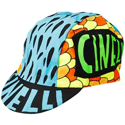 Image of Cinelli Ana Benaroya Cycling Cap, Poseidon, One Size Grey