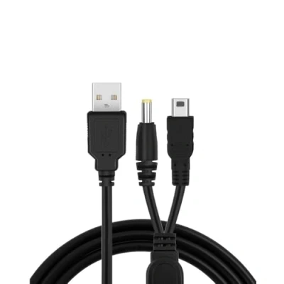 Image of RUITROLIKER Compatible for 2 in1 Charger Cable Data Sync Transfer USB Power Cord PSP 1000 2000 3000
