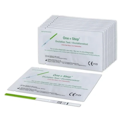 Image of 50 x One Step Highly Sensitive 20mIU Ovulation / Fertility Strip Tests (Wide Width). These are identical to what we supply the NHS