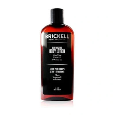Image of Brickell Men&#039;s Deep Moisture Body Lotion for Men, Natural and Organic Protects Hydrates Dry Skin, 237 ml, Unscented