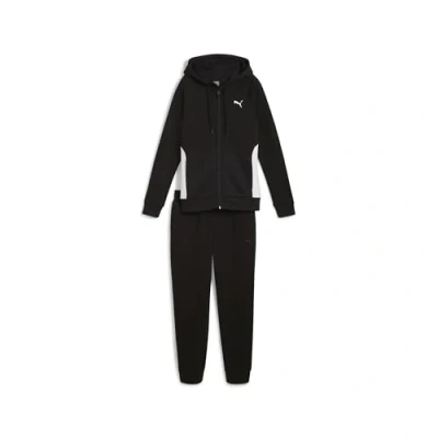 Image of Puma Classic Hooded Tracksuit SET Tracksuit, Women&#039;s, Size: XS, Black